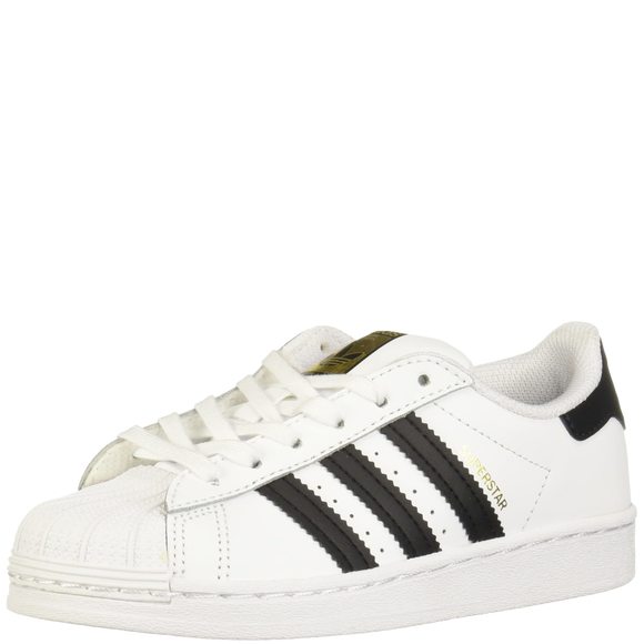 adidas Originals unisex child Superstar Sneaker, White/Black/White